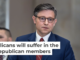House Speaker Mike Johnson will have to defend a narrow majority in the 2026 elections. A near-record number of retiring Republicans won’t make that task easier. J. Scott Applewhite/AP
